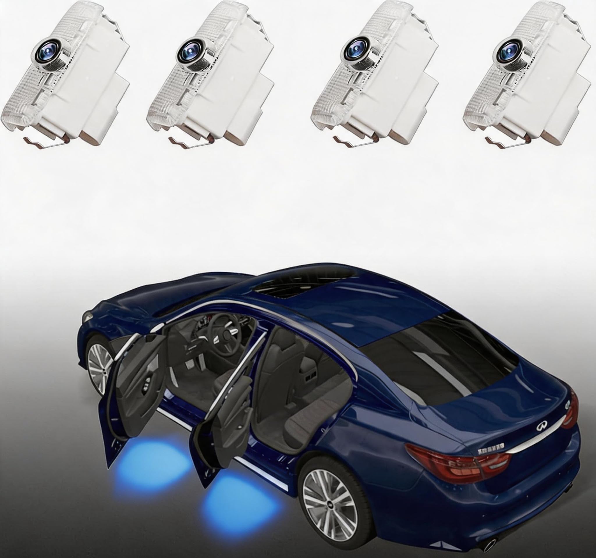 Amazon.com: 4PCS No Fade Car Door Light Logo Compatible for